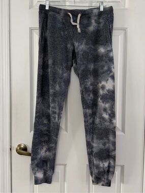 Theo and Spence Tie-Dye Charcoal Gray Joggers